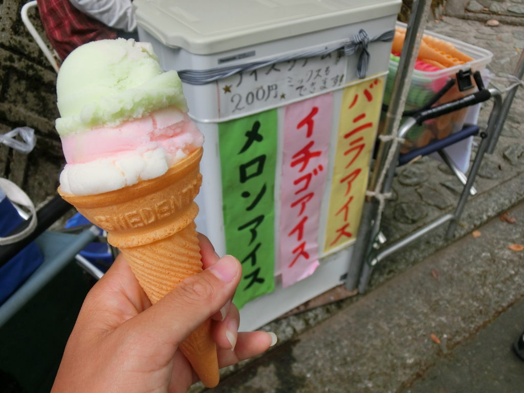 運がよければ食べられるかも！？　平家谷そうめん流し営業期間中だけのアイスクリームがあった！