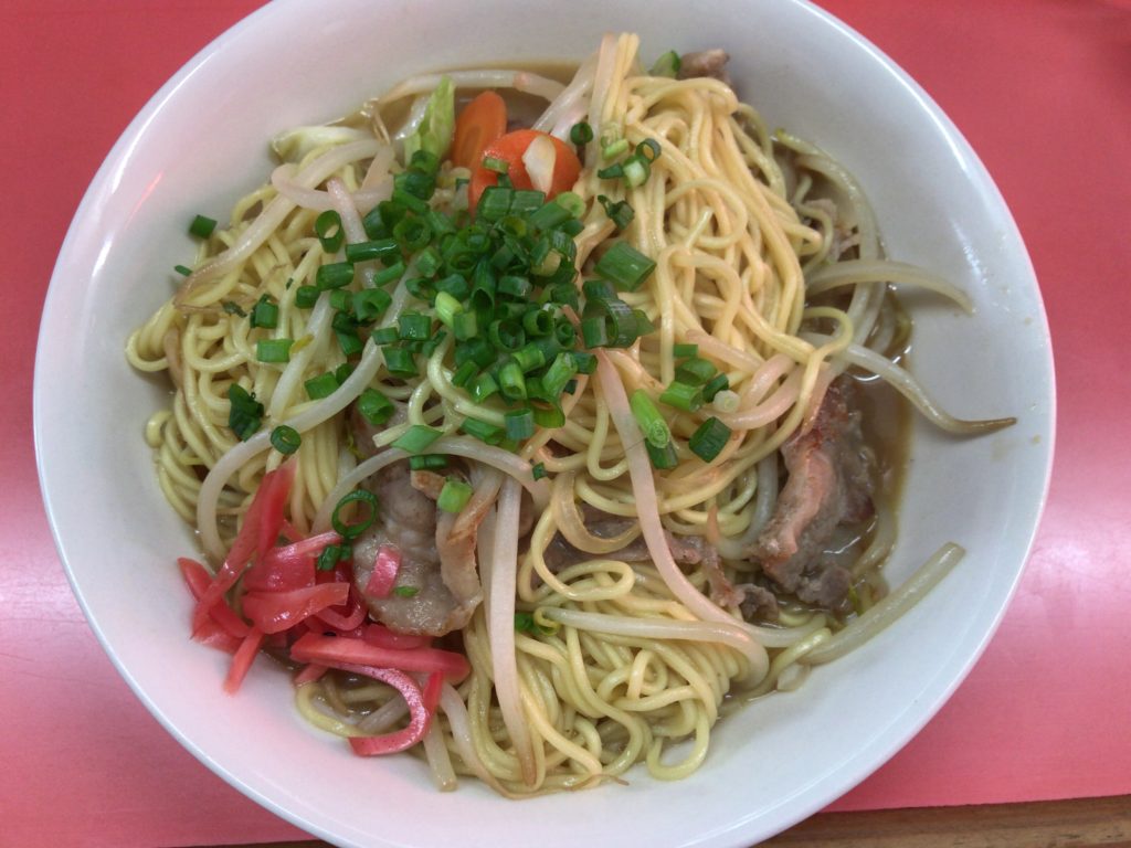 「壬生川」（にゅうがわ）のご当地グルメ！？上海軒の「壬生川焼きラーメン」を食べてきた！