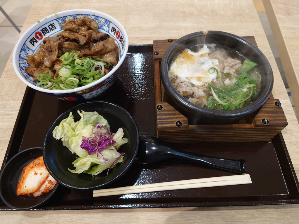 エミフルMASAKIに登場！四国初上陸の炭火焼肉丼と肉吸いの「肉丸商店」で「牛カルビ丼」を食べてきたよ！