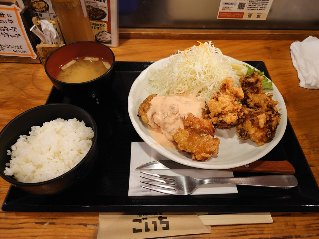 どの唐揚げが好き！？ 大街道の「ごいち」で「鶏定食」をガッツリ堪能してきた！