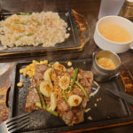 松山市駅地下街の「まつちかステーキ食堂」でまっ昼間っから肉を喰う!