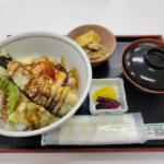 大洲市河辺町名物料理が食べられる!「河辺ふるさとの宿」で「アマゴと季節野菜の天丼」を食べてきたよ!